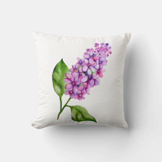 エレガント水色薄紫 クッション (正面)