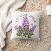 エレガント水色薄紫 クッション (ブランケット)