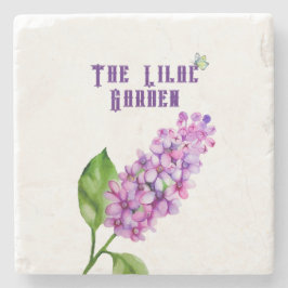 エレガント水色薄紫 ストーンコースター