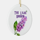 エレガント水色薄紫 セラミックオーナメント (右)