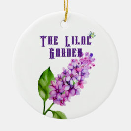 エレガント水色薄紫 セラミックオーナメント