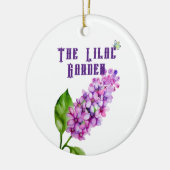 エレガント水色薄紫 セラミックオーナメント (左)