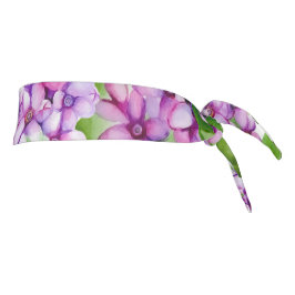 エレガント水色薄紫 タイヘッドバンド