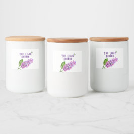 エレガント水色薄紫 フードラベル