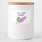 エレガント水色薄紫 フードラベル (正面)