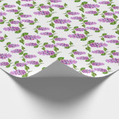 エレガント水色薄紫 ラッピングペーパー (角)