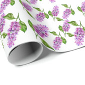 エレガント水色薄紫 ラッピングペーパー (ロールコーナー)