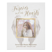 エレガント永遠のハート写真 ポスター (正面)