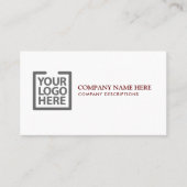 エレガント波ブルゴーニュ企業のID 名刺 (正面)