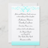 エレガント波結婚 招待状 (正面)