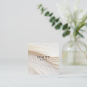 エレガント波，サロン, スクエア名刺 (スタンド正面)