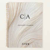 エレガント波，モノグラムプランナー プランナー手帳 (正面)