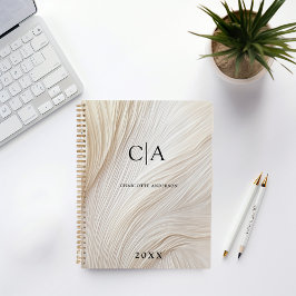 エレガント波，モノグラムプランナー プランナー手帳