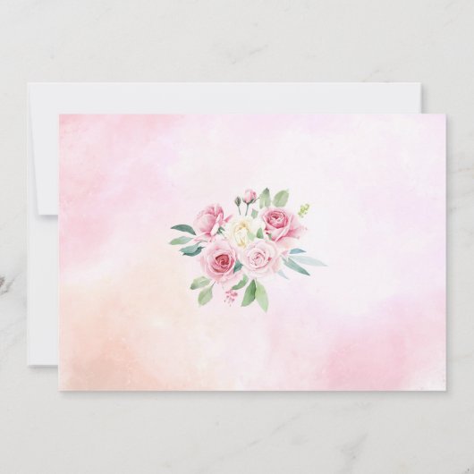 エレガント洗礼宗教イベントカスタム写真Invite 招待状 (裏面)