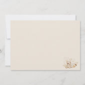 エレガント洗礼宗教ボホ男女兼用ー保育園 招待状 (裏面)