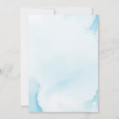 エレガント海シェルビーチベビーシャワー 招待状 (裏面)