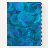 エレガント海ブルー30とバースディ気のあるそぶりをしたアパーティー ノートブック (裏面)