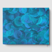 エレガント海ブルー60とセンセーショナル誕生日 ゲストブック (裏面)