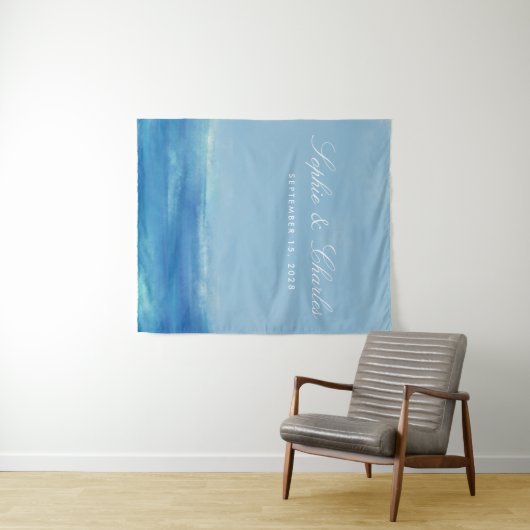 エレガント海水結婚色 タペストリー (インサイチュ(横))