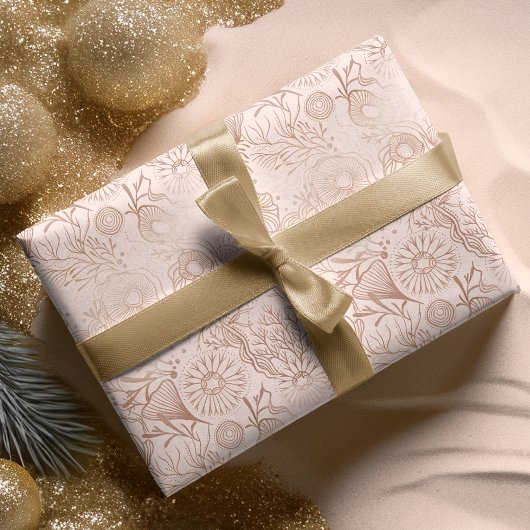 エレガント海海洋ライフパターンデザイン ラッピングペーパーシート