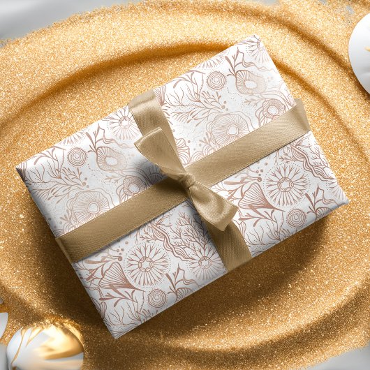 エレガント海海洋ライフパターンデザイン ラッピングペーパーシート