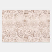 エレガント海海洋ライフパターンデザイン ラッピングペーパーシート (正面3)