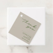 エレガント淡い色のミニマルシルバー結婚は フェイバータグ (インサイチュ)