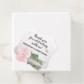 エレガント淡い色の赤面ピンク結婚ローズ フェイバータグ (インサイチュ)