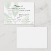 エレガント淡い色のFolids Cashバー&Shuttle エンクロージャーカード (正面/裏面)