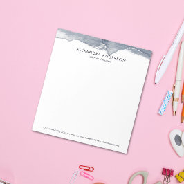 エレガント深いグレーウォータープロフェッショナルミニマル ノートパッド