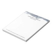 エレガント深いグレーウォータープロフェッショナルミニマル ノートパッド (回転)