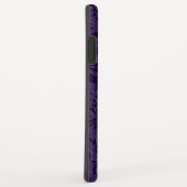 エレガント深いパープルフローラレース Case-Mate iPhoneケース (裏面/右)