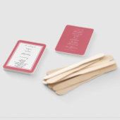 エレガント深いピンクミニマル ハンドファン (組立なし)