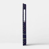 エレガント深い青 Case-Mate iPhoneケース (裏面 / 左)