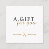 エレガント清浄フェイク金ゴールドはさみギフト券 割引カード (正面)