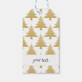 エレガント澄ん金ゴールドグリッター ギフトタグ (正面)