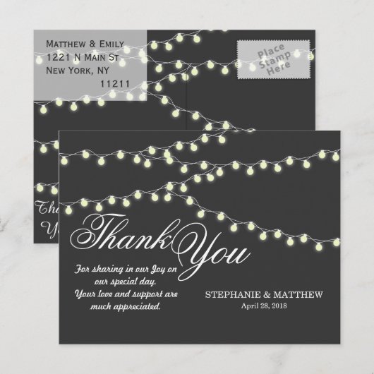 エレガント灯列 ポストカード (正面/裏面)