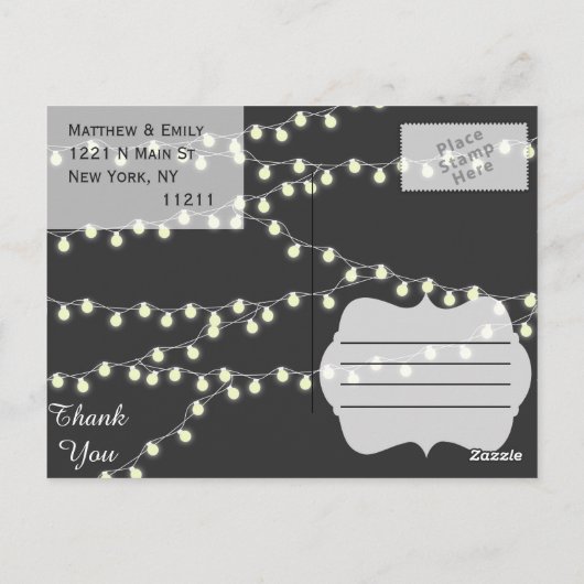 エレガント灯列 ポストカード (裏面)