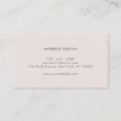 エレガント灰及びベージュプロフェッショナル 名刺 (裏面)