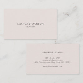 エレガント灰及びベージュプロフェッショナル 名刺