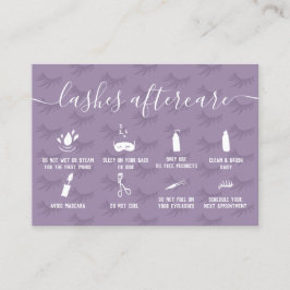 エレガント点滅後の紫のイラスト 名刺