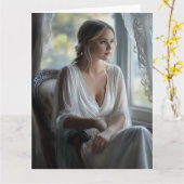 エレガント熟考：水彩カード カード (黄色い花)