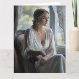 エレガント熟考：水彩カード カード