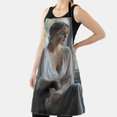 エレガント熟考：水彩画 エプロン (インサイチュ)