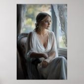 エレガント熟考：水彩画 ポスター (正面)