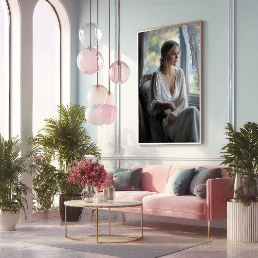 エレガント熟考：水彩画 ポスター