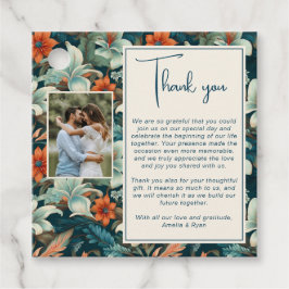 エレガント熱帯の花のフローラ結婚の写真 フェイバータグ