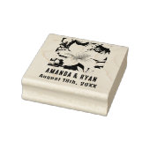 エレガント熱帯の花のフローラ結婚の ラバースタンプ (スタンプ)