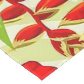 エレガント熱帯葉の花とハイビスカス | テーブルクロス (アングル)