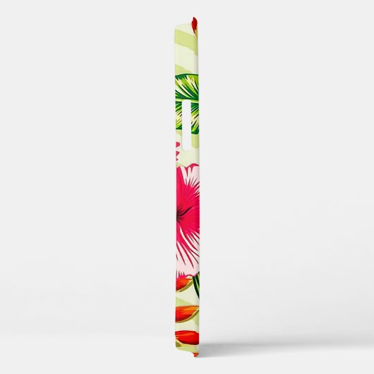 エレガント熱帯葉の花とハイビスカス | Case-Mate iPhoneケース (裏面 / 右)